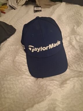 TaylorMade Navy and White Logo Golf Cap